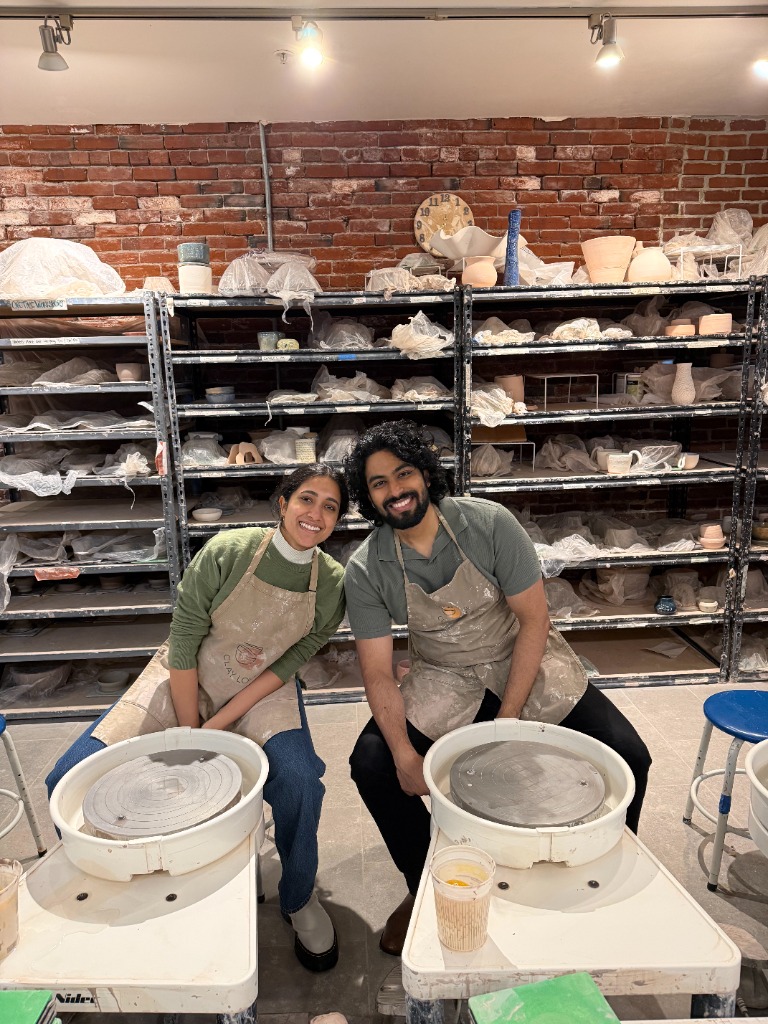 Making pottery